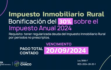 ATP INFORMA VENCIMIENTO DEL IMPUESTO INMOBILIARIO RURAL