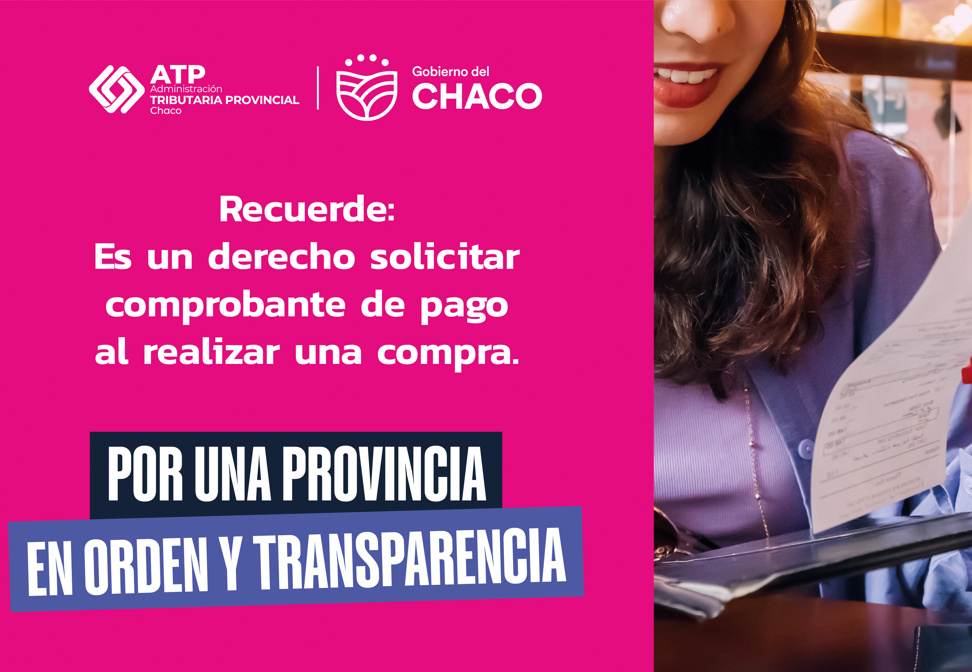 DERECHO PARA LOS CONSUMIDORES: CHACO IMPULSA LA CAMPAÑA PARA CONCIENTIZAR SOBRE LA IMPORTANCIA DE PEDIR FACTURA O TICKET